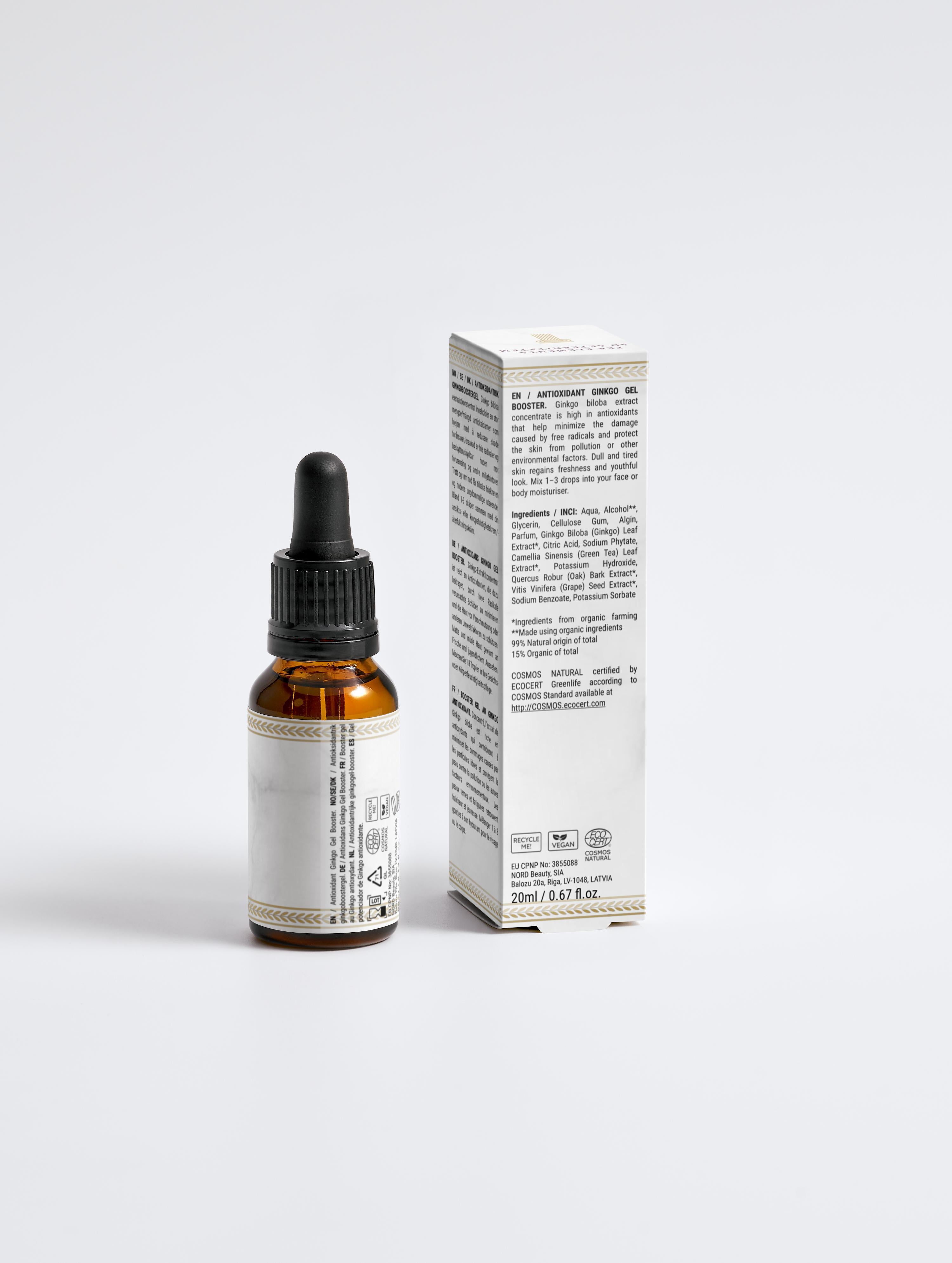 Antioxidant Ginkgo Gel Booster 20ml